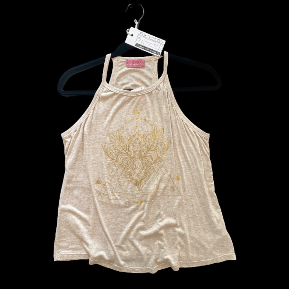 RAGDOLL Golden Boho Print Tank Size L